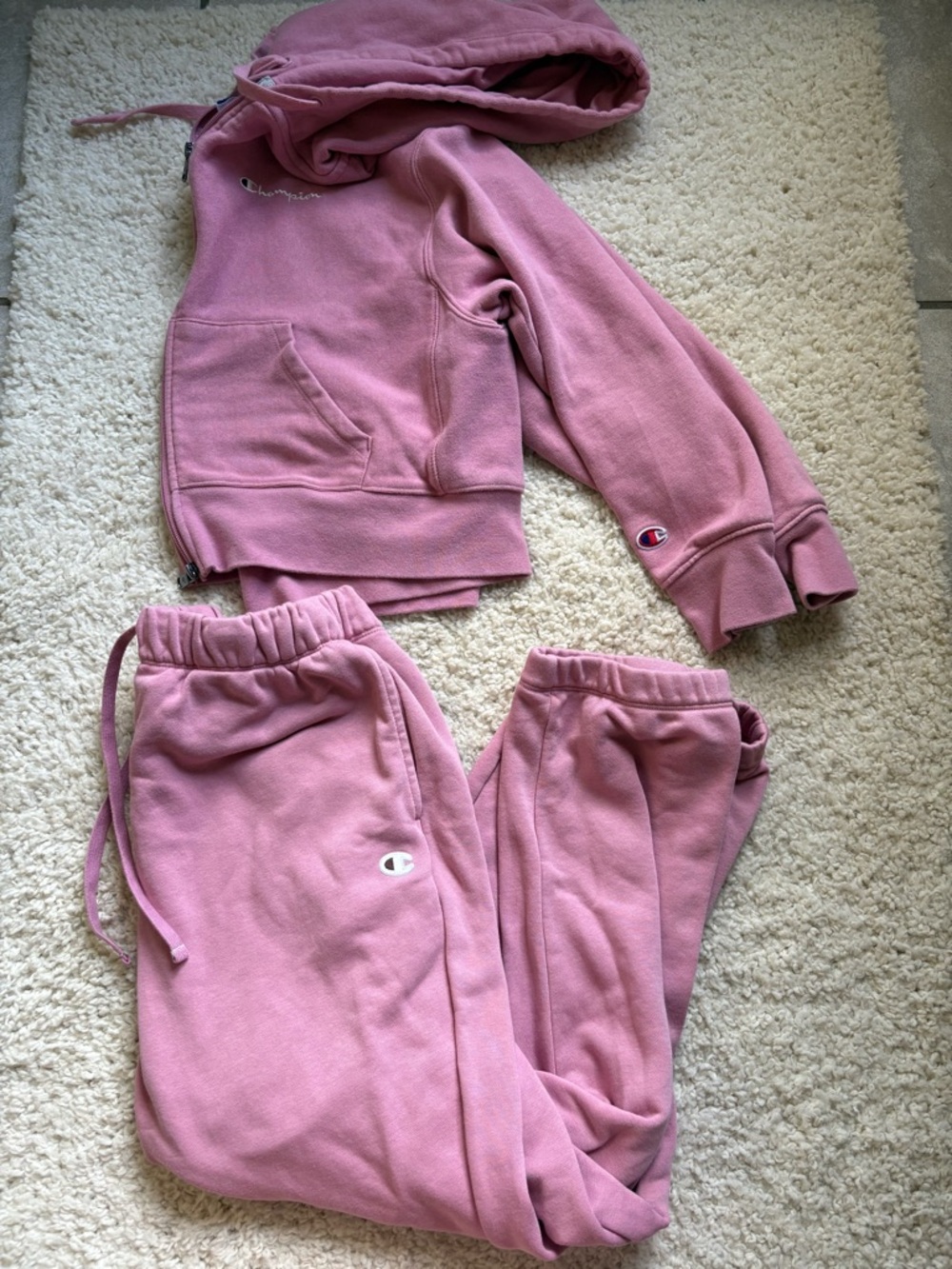 Champion Kids Dusty Rose Hoodie & Joggers